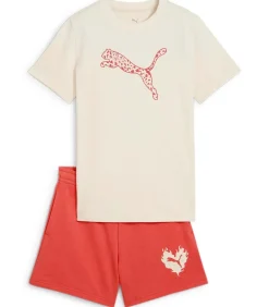 Flaming Love Tee And Shorts Set G