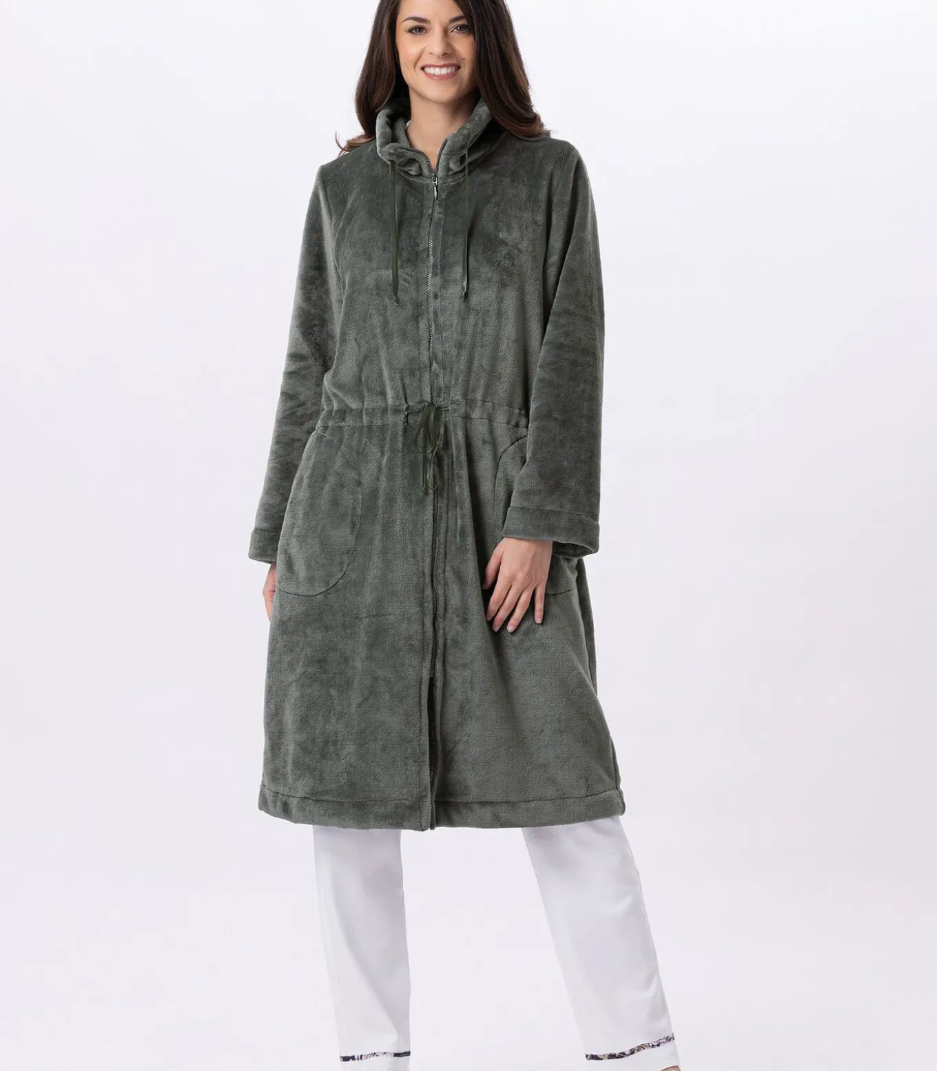 Flanellen jas met ritssluiting ESSENTIEL H53B