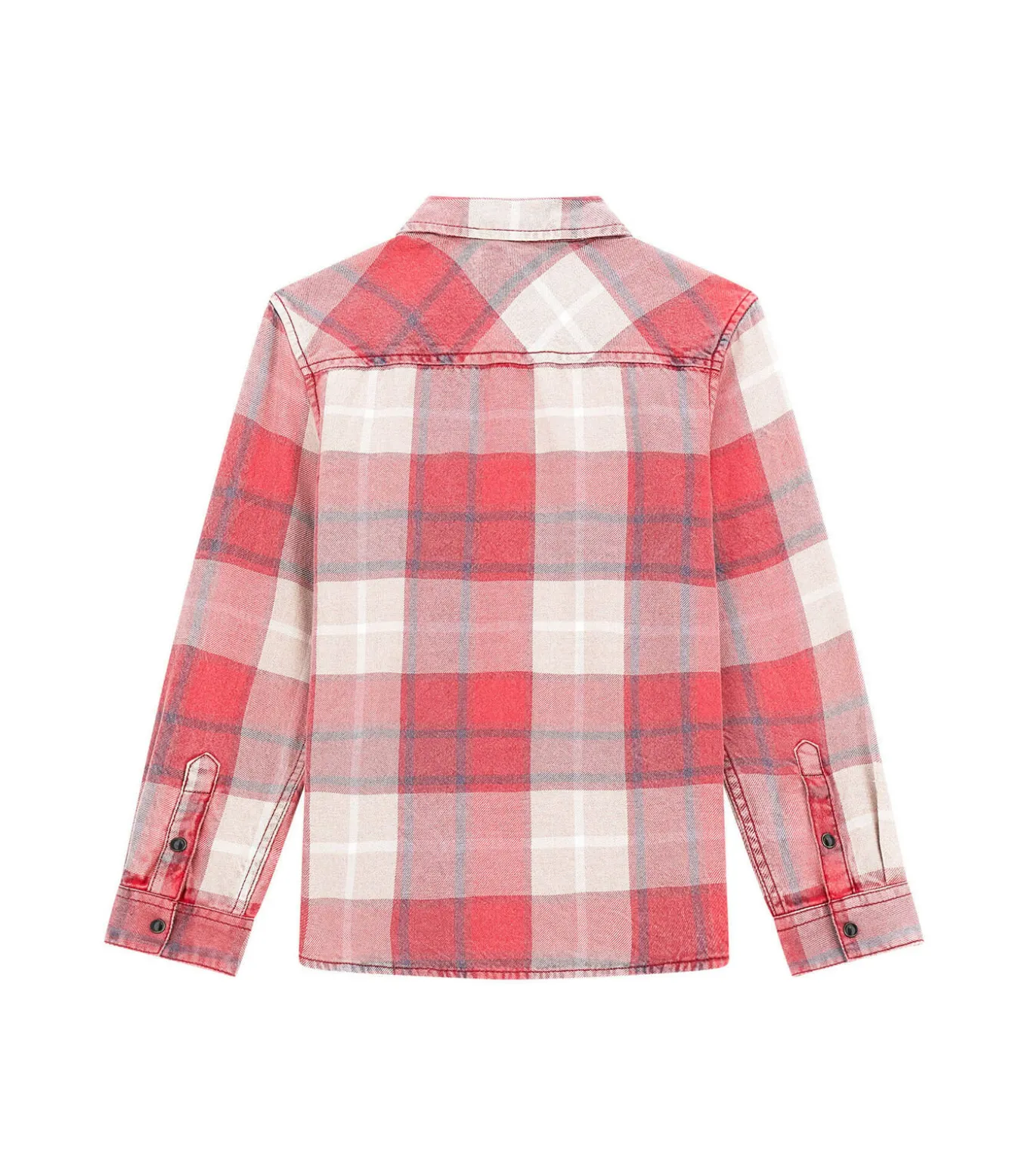 Flanellen overhemd met lange mouwen voor kinderen