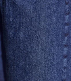 Flare jeans met hoge taille van biologisch katoen