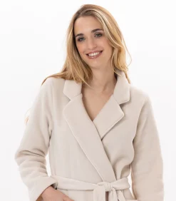 Fleece badjas met overslag ESSENTIEL H65A