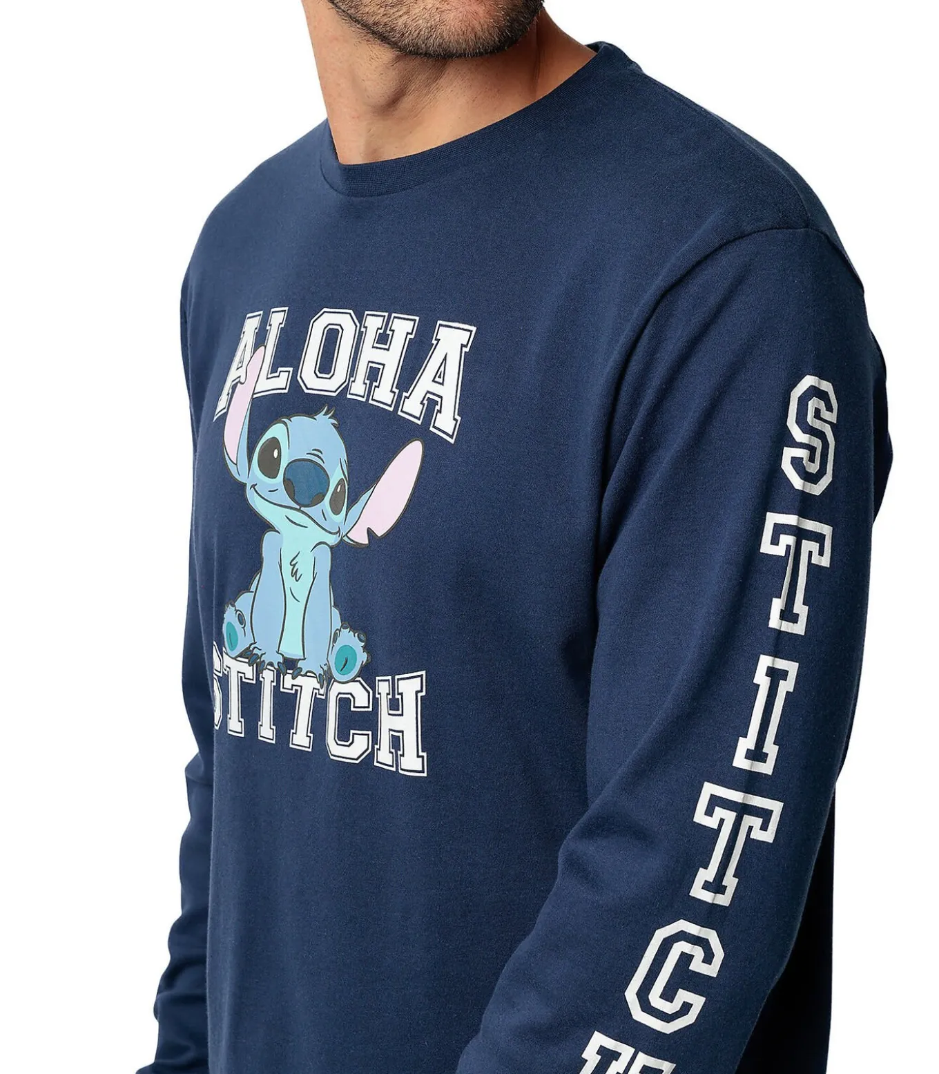 Fluwelen pyjama broek top lange mouwen Aloha Stitch