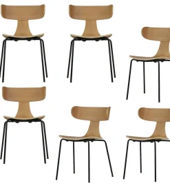 Form Eetkamerstoelen - Hout - Naturel - Set van 6