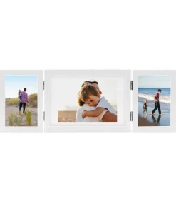 Fotolijst drieluik 22x15 cm+2x(10x15 cm) wit