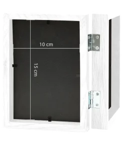 Fotolijst tweeluik 2x(10x15 cm) wit