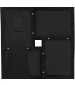 Fotolijst voor 4x(10x15 cm) foto MDF zwart