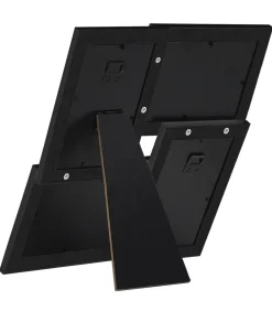 Fotolijst voor 4x(10x15 cm) foto MDF zwart