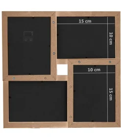 Fotolijst voor 24x(13x18 cm) foto MDF lichtbruin