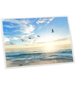 Fotolijsten 5 st voor tafel 21x29,7 cm MDF wit