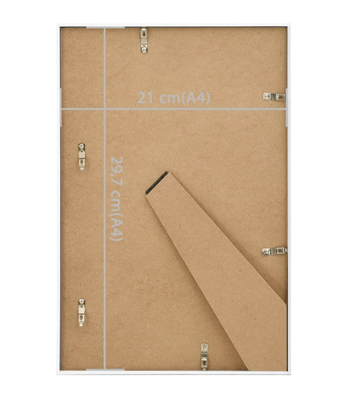 Fotolijsten 5 st voor tafel 21x29,7 cm MDF wit