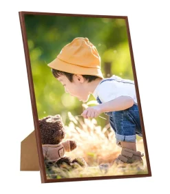 Fotolijsten 3 st voor wand of tafel 59,4x84 cm MDF bronskleurig