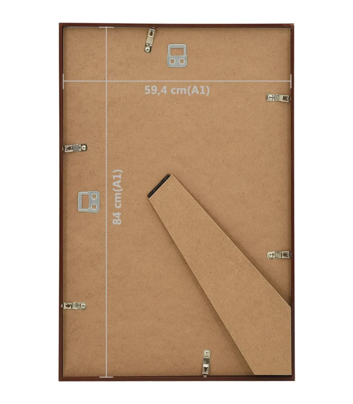 Fotolijsten 5 st voor wand of tafel 59,4x84 cm MDF bronskleurig