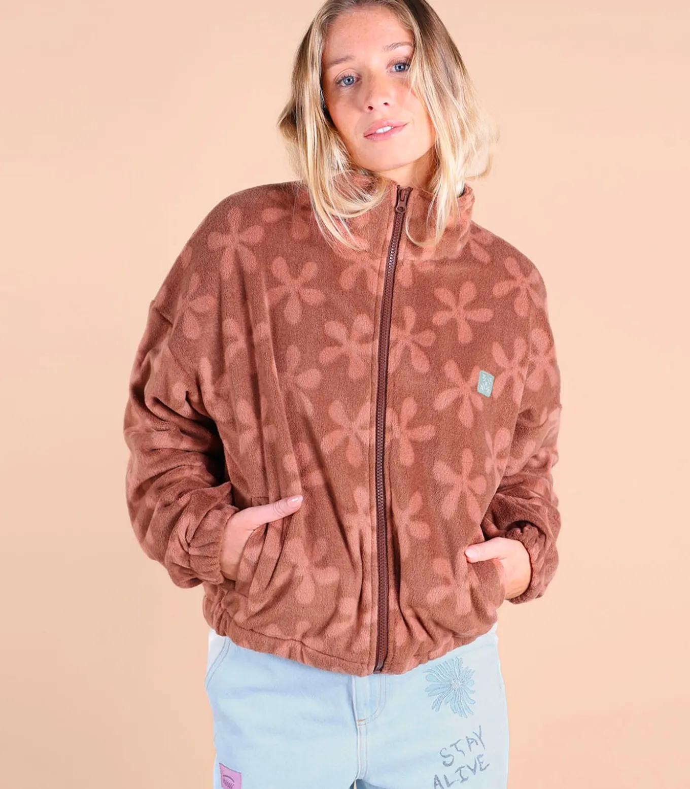 Full zip polaire imprimée PANDORA