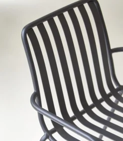 Gaby - Zwarte metalen fauteuil