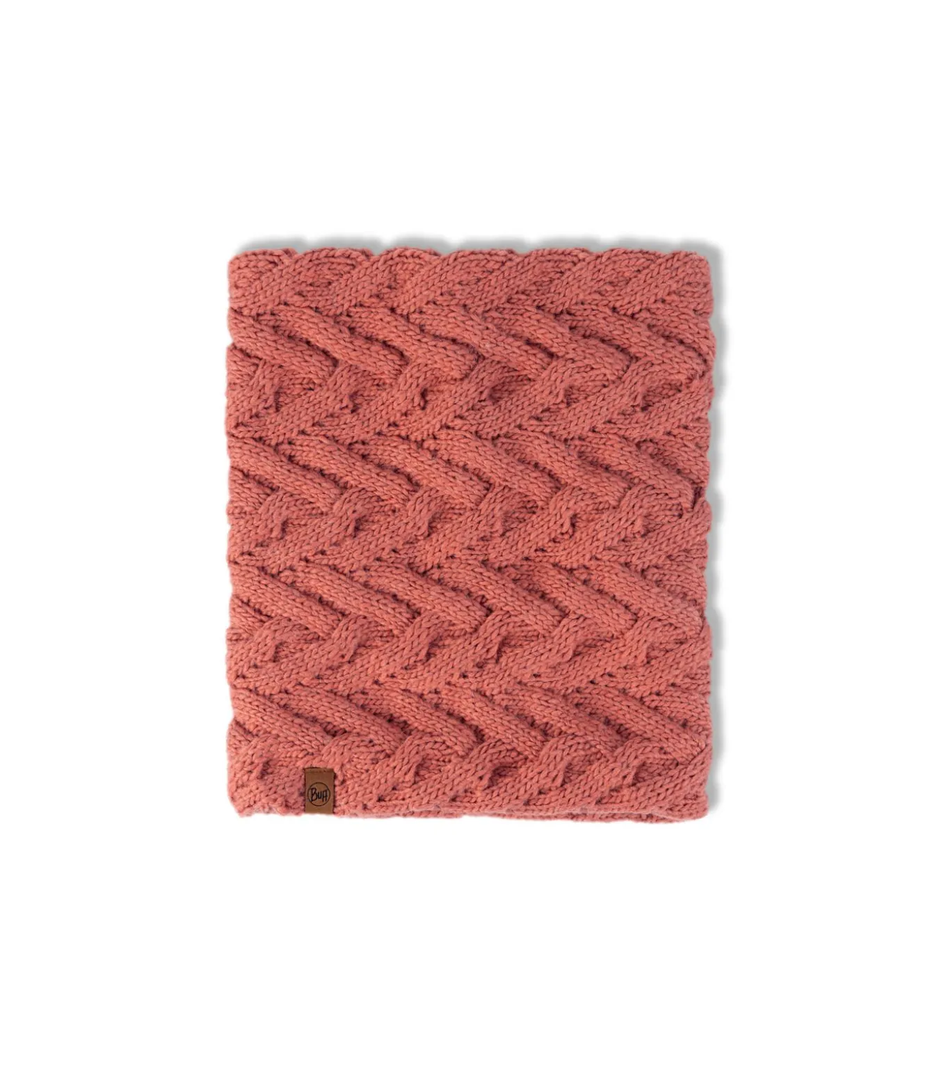 Gebreide & fleece nekwarmer Caryn Crimson