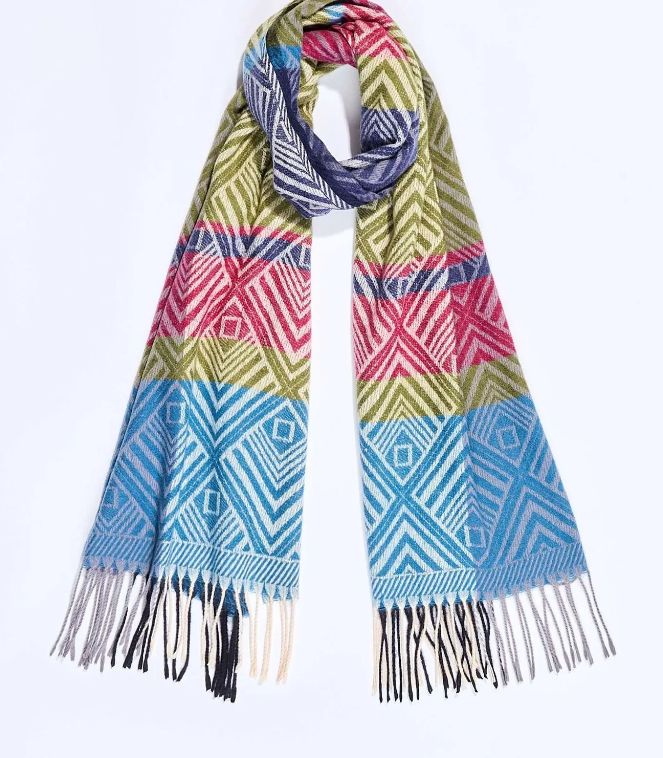 Gebreide rechthoekige sjaal BELLY