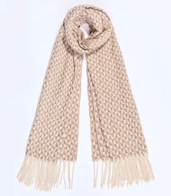 Gebreide rechthoekige sjaal GEO