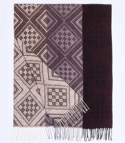 Gebreide rechthoekige sjaal CREEK