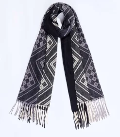 Gebreide rechthoekige sjaal CREEK