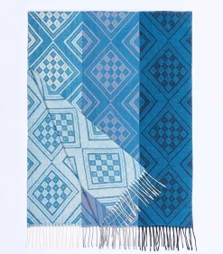 Gebreide rechthoekige sjaal CREEK