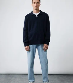 Gebreide trui met polo-hals