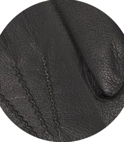 Geitenleren herenhandschoenen Zwart