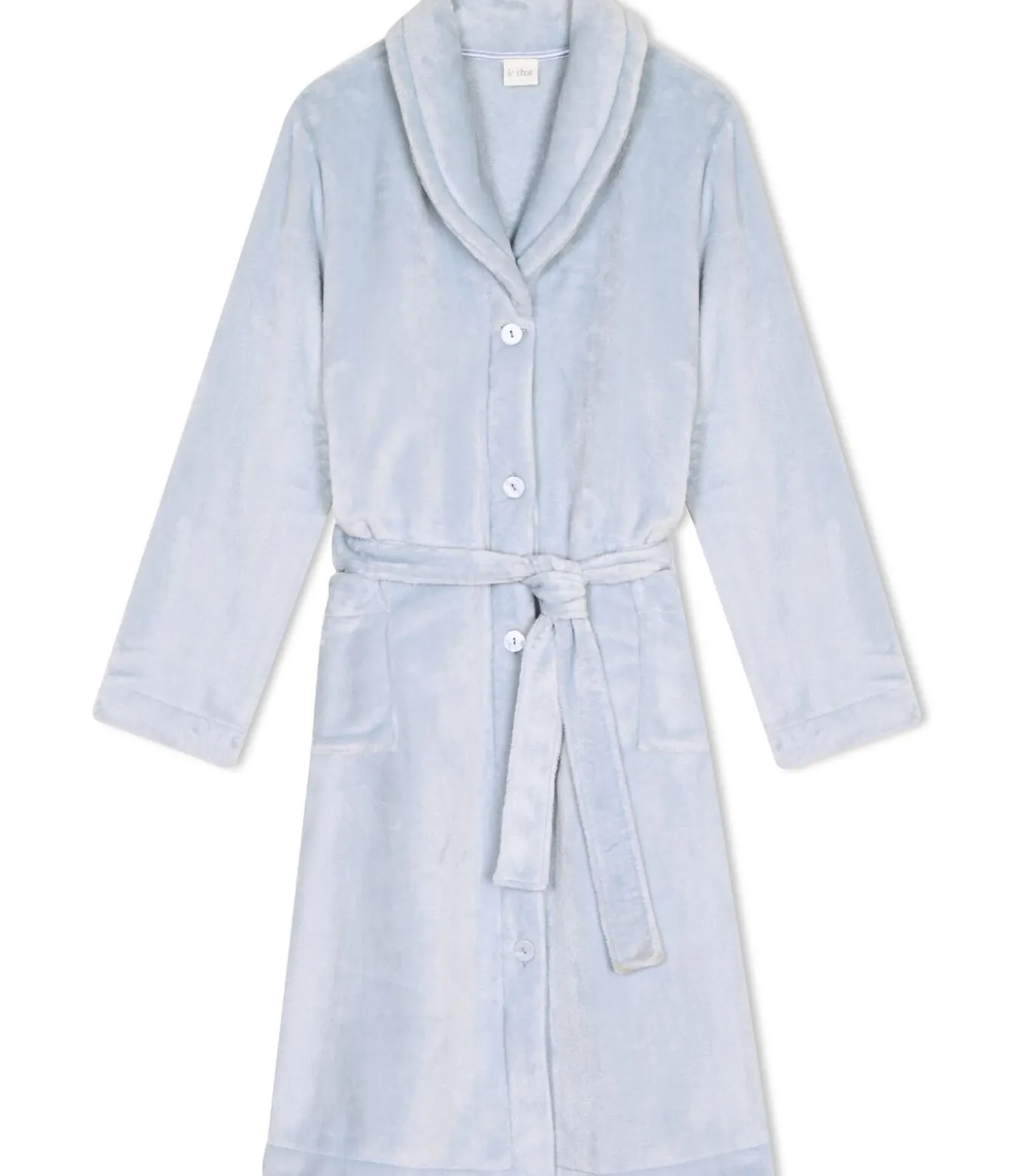 Geknoopte kamerjas van pluche flanel ESSENTIEL H51B