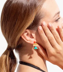 Geometrische en kleurrijke Somni oorbellen