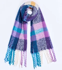 Geruite rechthoekige sjaal TIVA