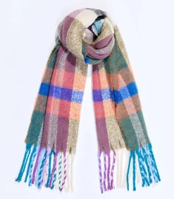 Geruite rechthoekige sjaal TIVA