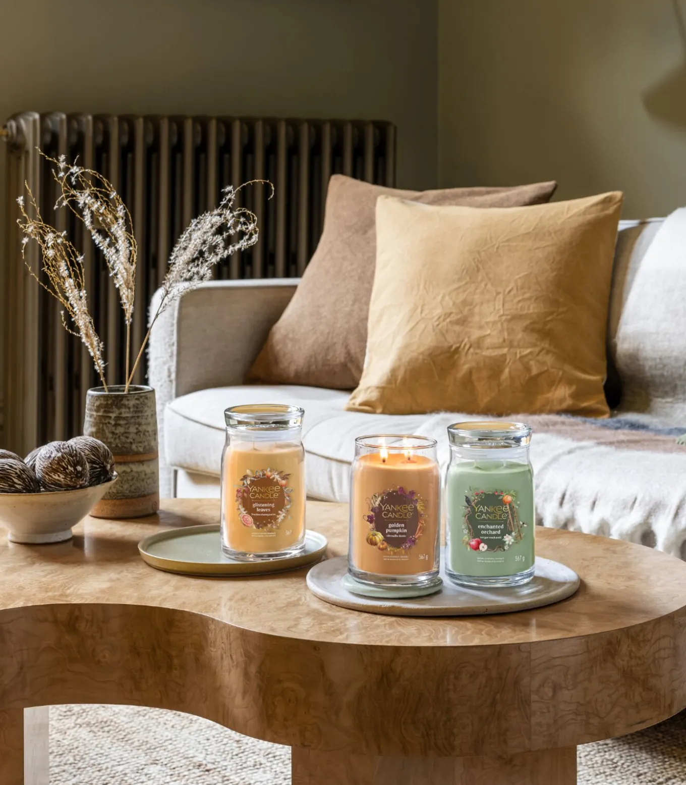 Geurkaars Glistening Leaves Signature Large Jar