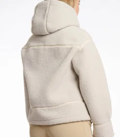 Gewatteerd faux omgekeerd lam jas Berken 40