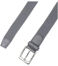 Geweven Riem Donkergrijs