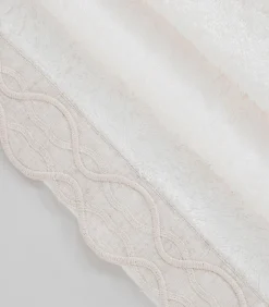 Gezichtshanddoek Border 50x90 cm Ecru