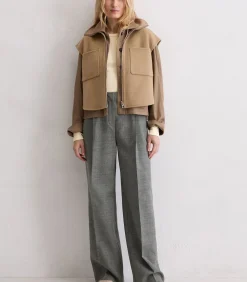 Gilet met rits relaxed