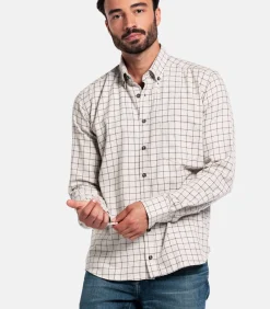Giordano Brando Flanel Overhemd – Donkerbruin