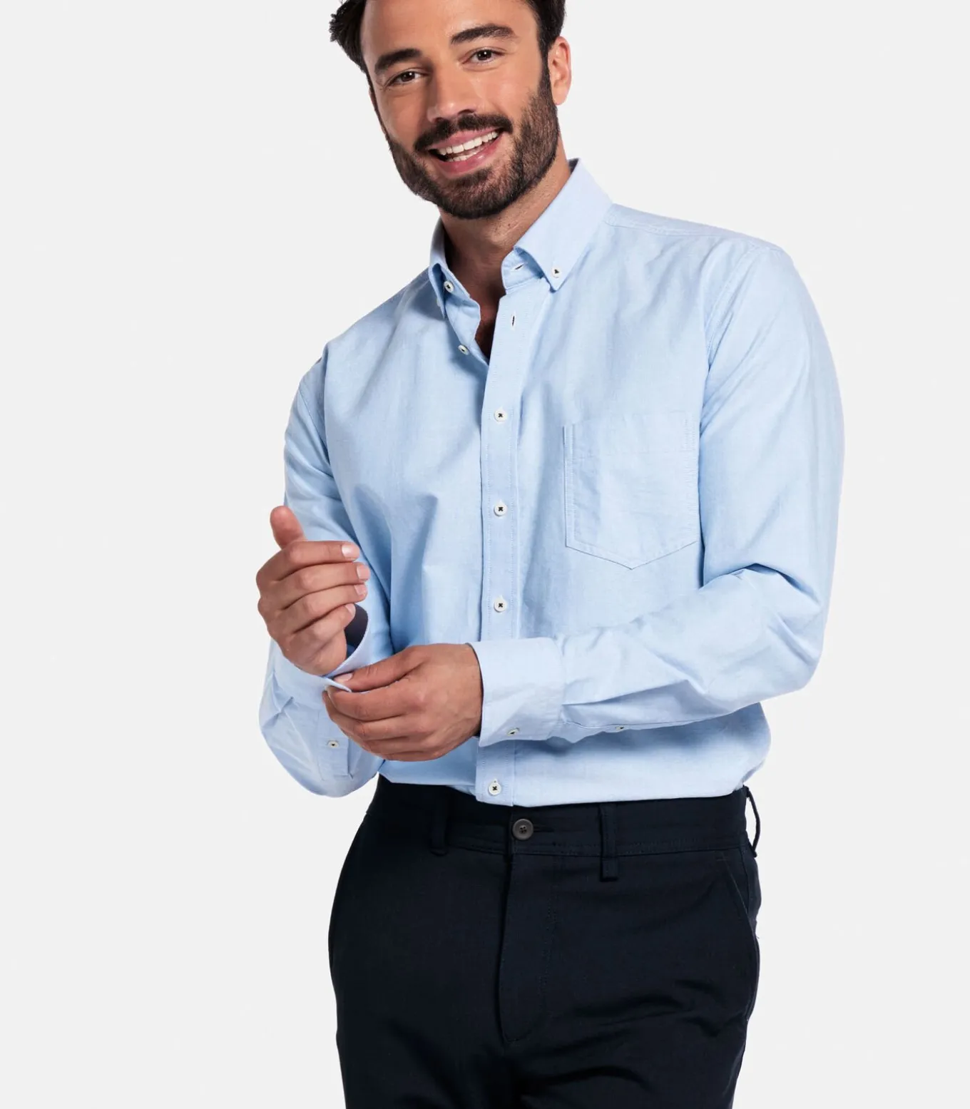 Giordano Brando Oxfod Overhemd – Lichtblauw