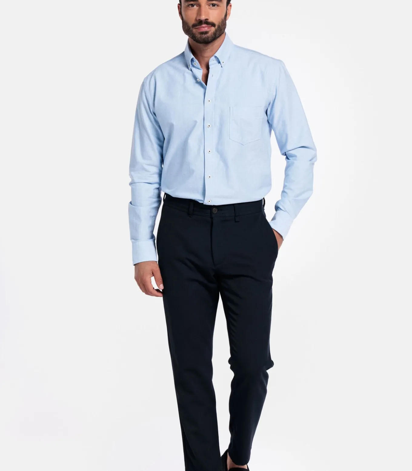 Giordano Brando Oxfod Overhemd – Lichtblauw