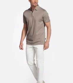 Giordano Lino Liquid Cotton Polo – Beige