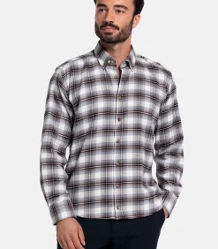Giordano Loretto Flanel Overhemd – Donkerbruin