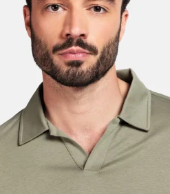 Giordano Portofino Liquid Cotton Poloshirt – Groen