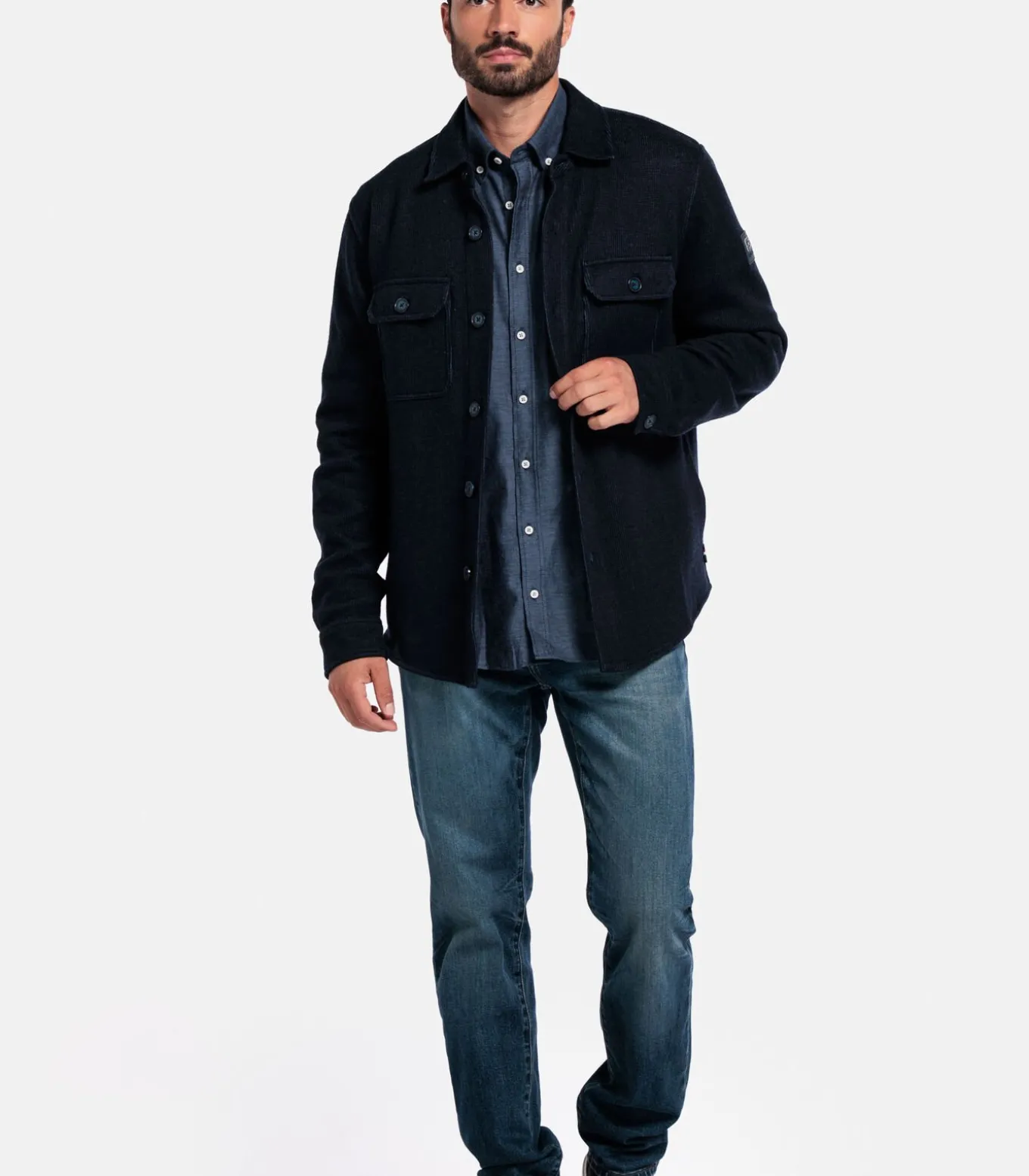 Giordano Taranto Overshirt – Navy