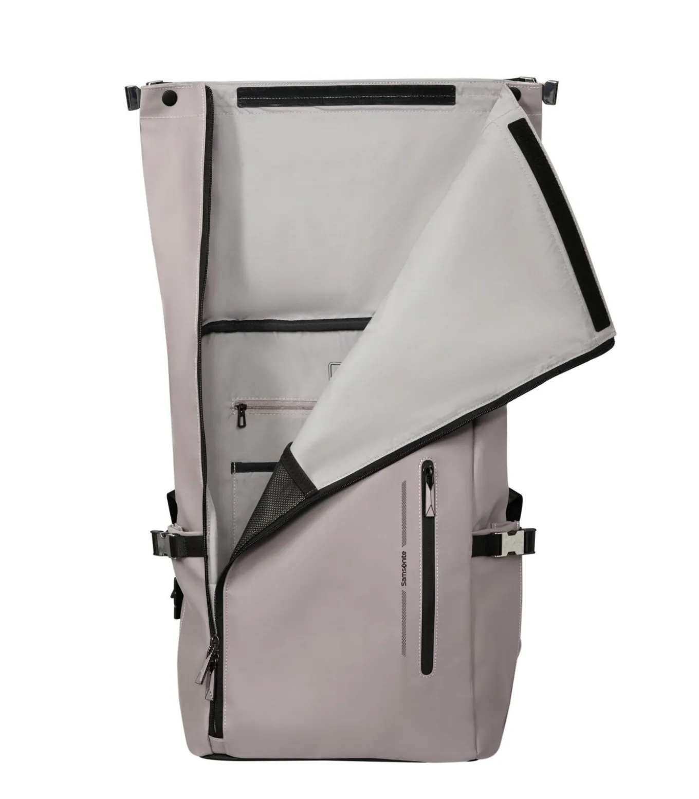 Glam-Go rolltop rugzak met laptopcompartiment 41,5 x 14,5 x 29,5 cm ASH ROSE