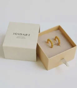 Gouden creolen Stardust