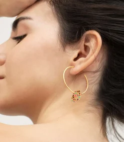 Gouden oorbellen Candy Colours