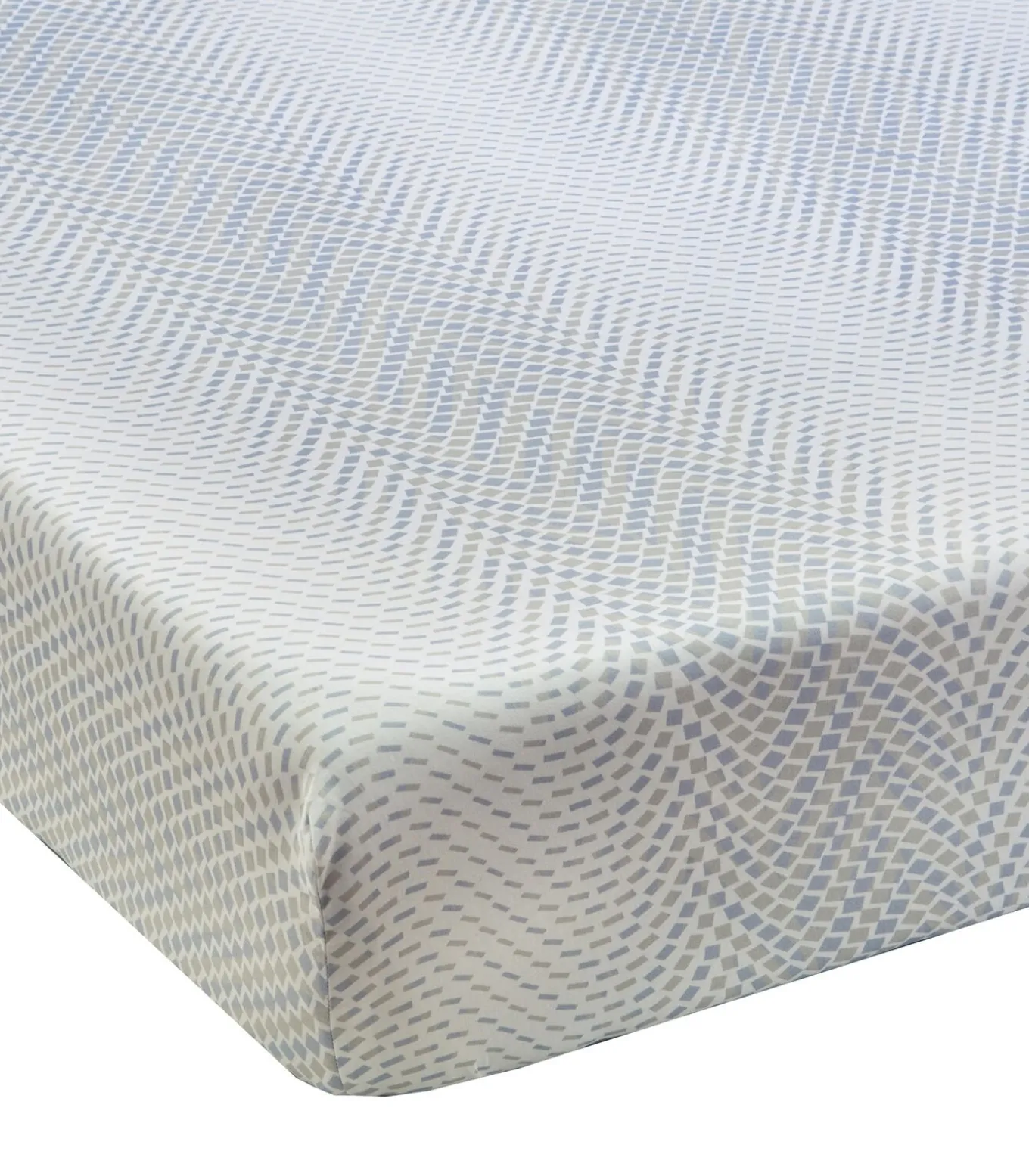 GRAVITY Bleu Céleste - Hoeslaken Satijn katoen