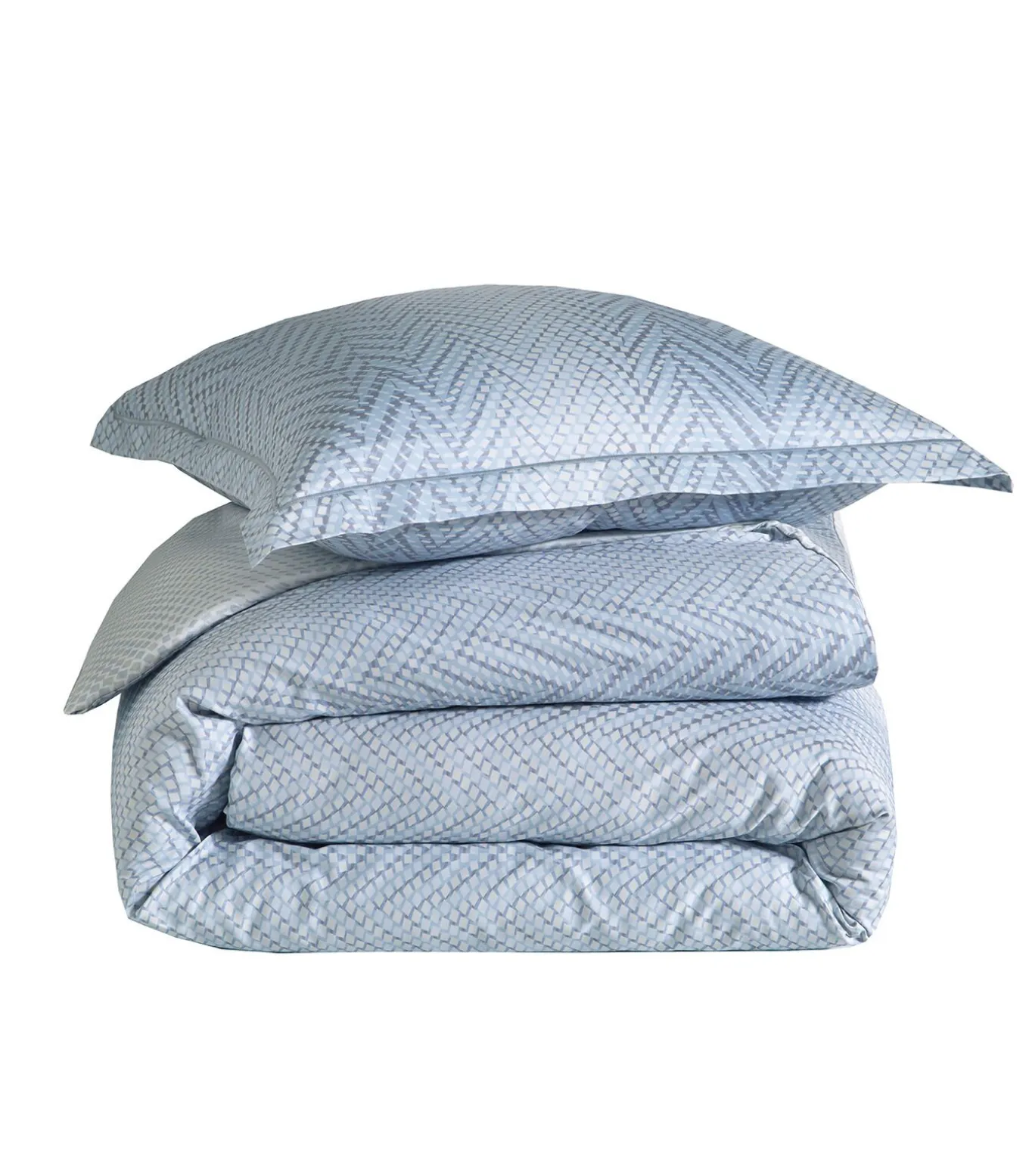 GRAVITY Bleu Céleste - Hoeslaken Satijn katoen