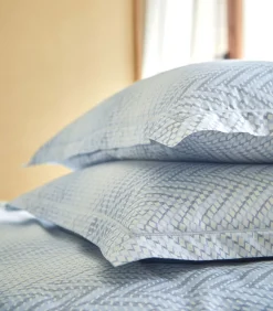 GRAVITY Bleu Céleste - Laken Satijn katoen