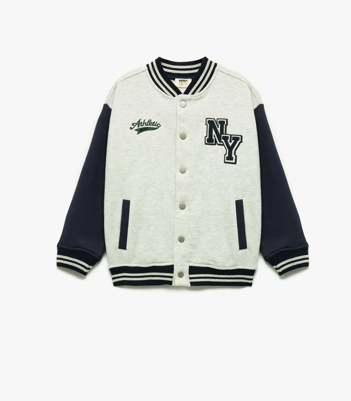 Grijs Bomberjack Lange Mouwen Jongens