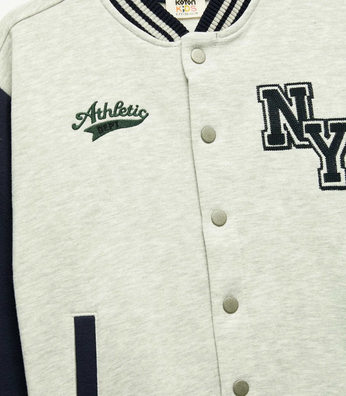 Grijs Bomberjack Lange Mouwen Jongens